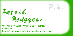 patrik medgyesi business card